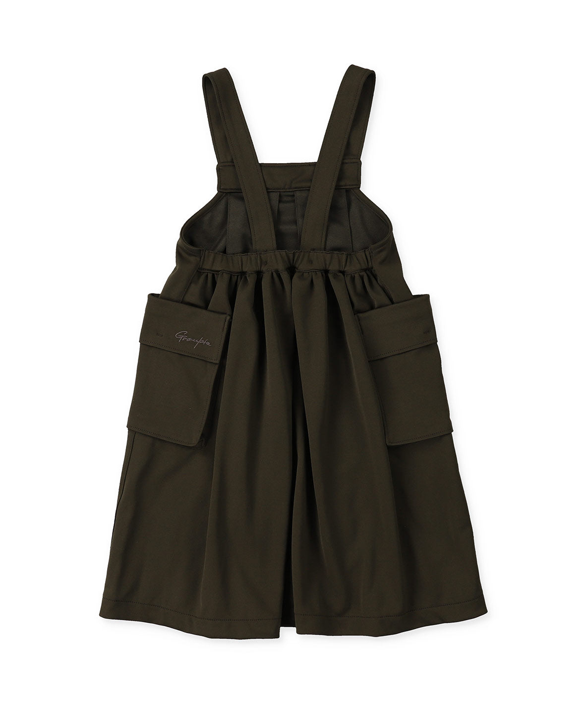 Stretchy Ponte Long Overall Skirt