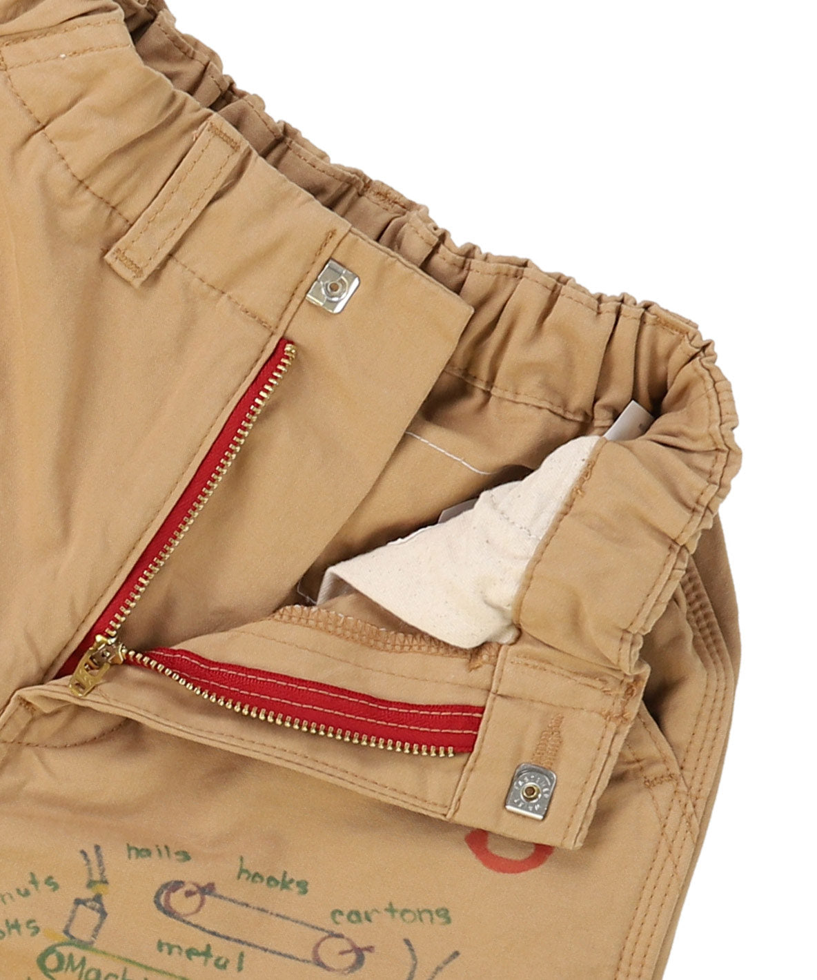 Cotton Satin Scribble Pants