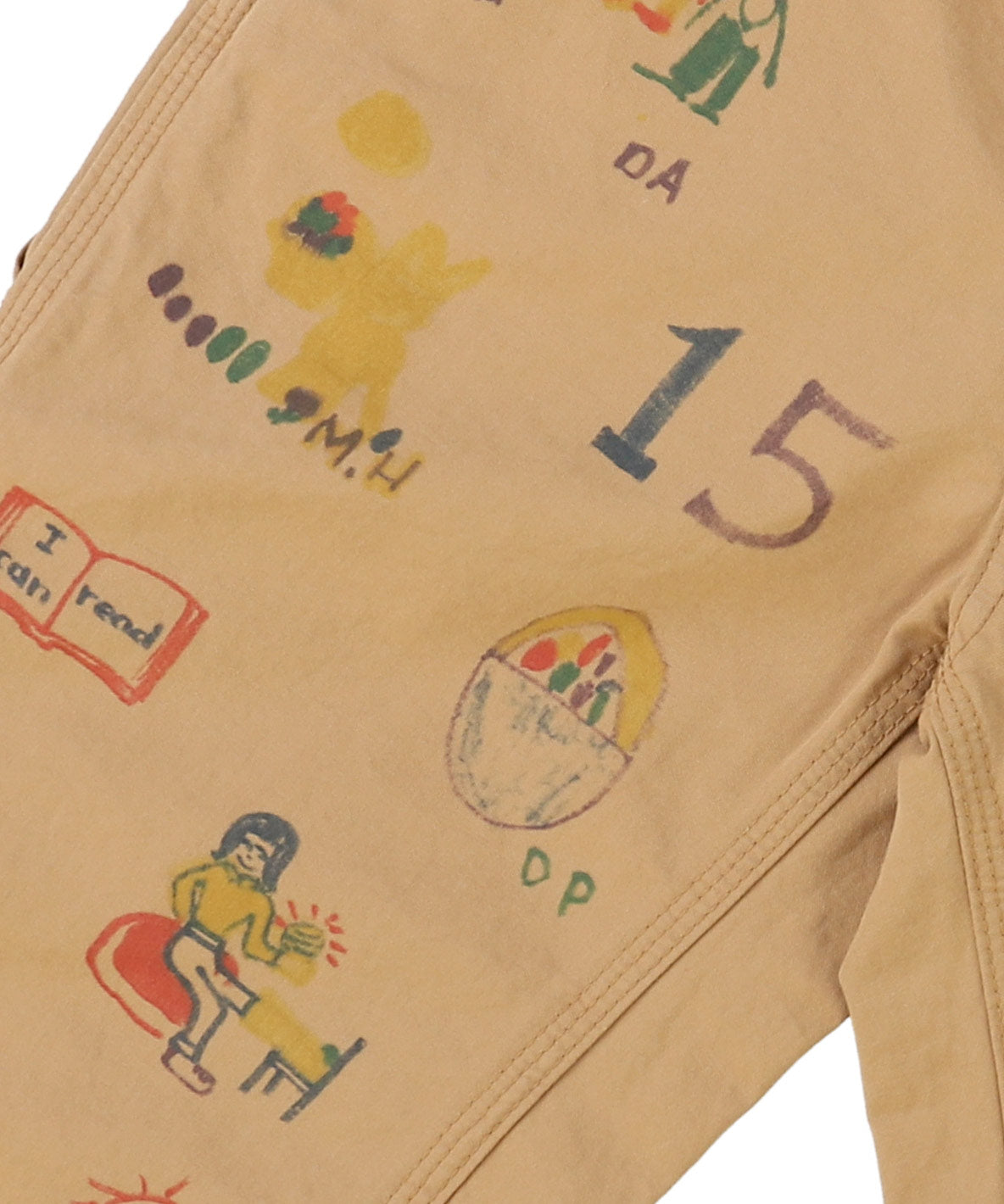 Cotton Satin Scribble Pants