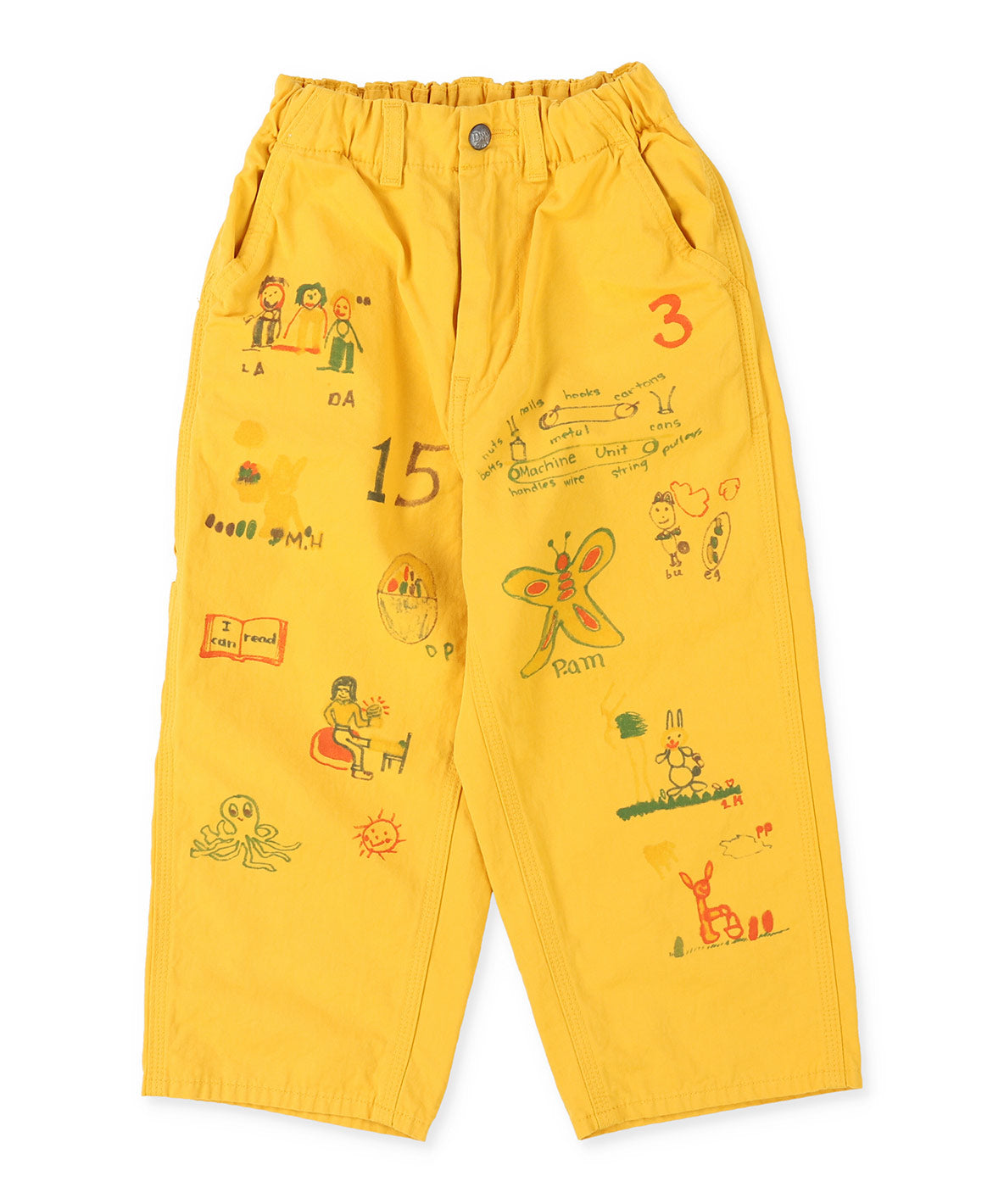 Cotton Satin Scribble Pants