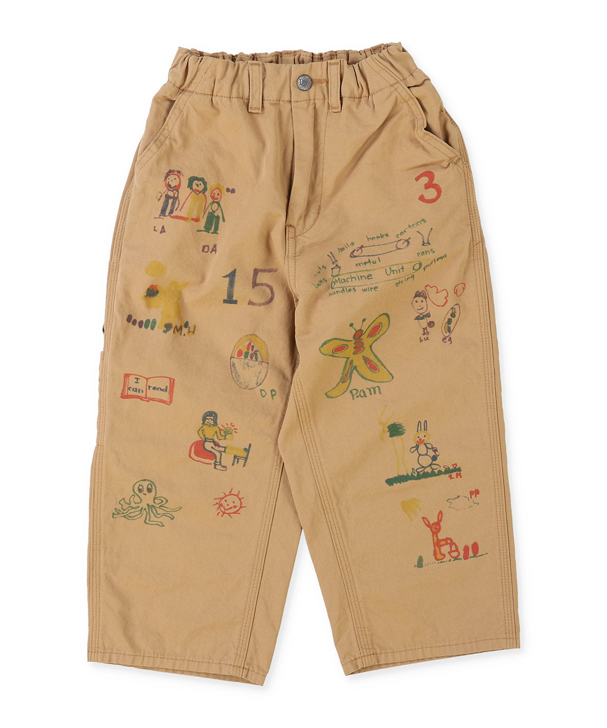 Cotton Satin Scribble Pants