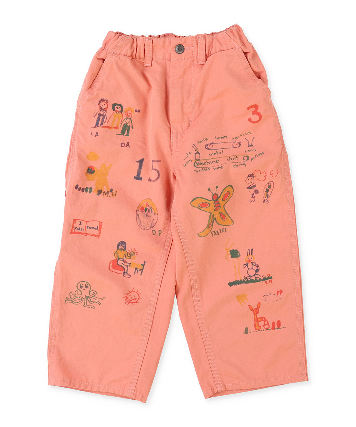 Cotton Satin Scribble Pants