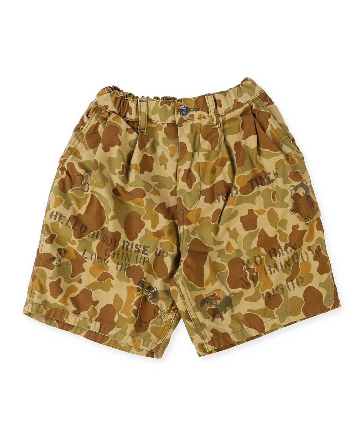 Back-satin Scribble Shorts