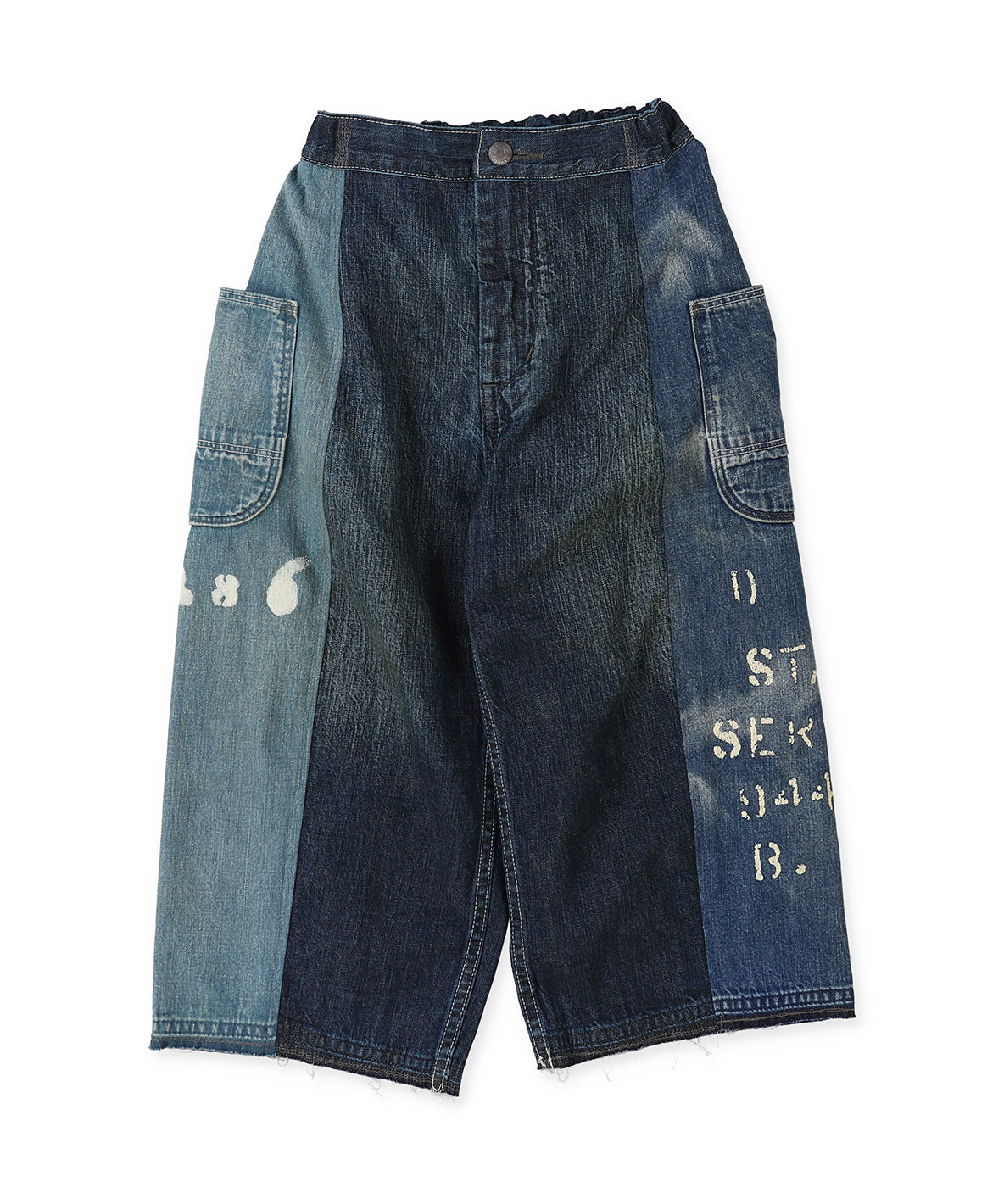 8oz Denim Switching Design Pants