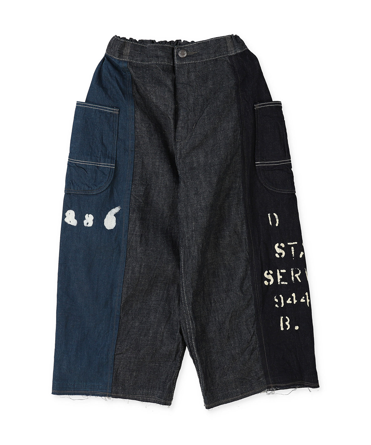 8oz Denim Switching Design Pants