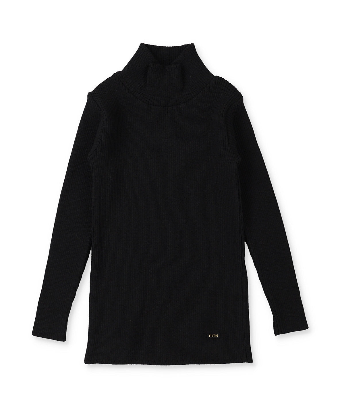 Washable Cotton Knit Turtleneck Pullover