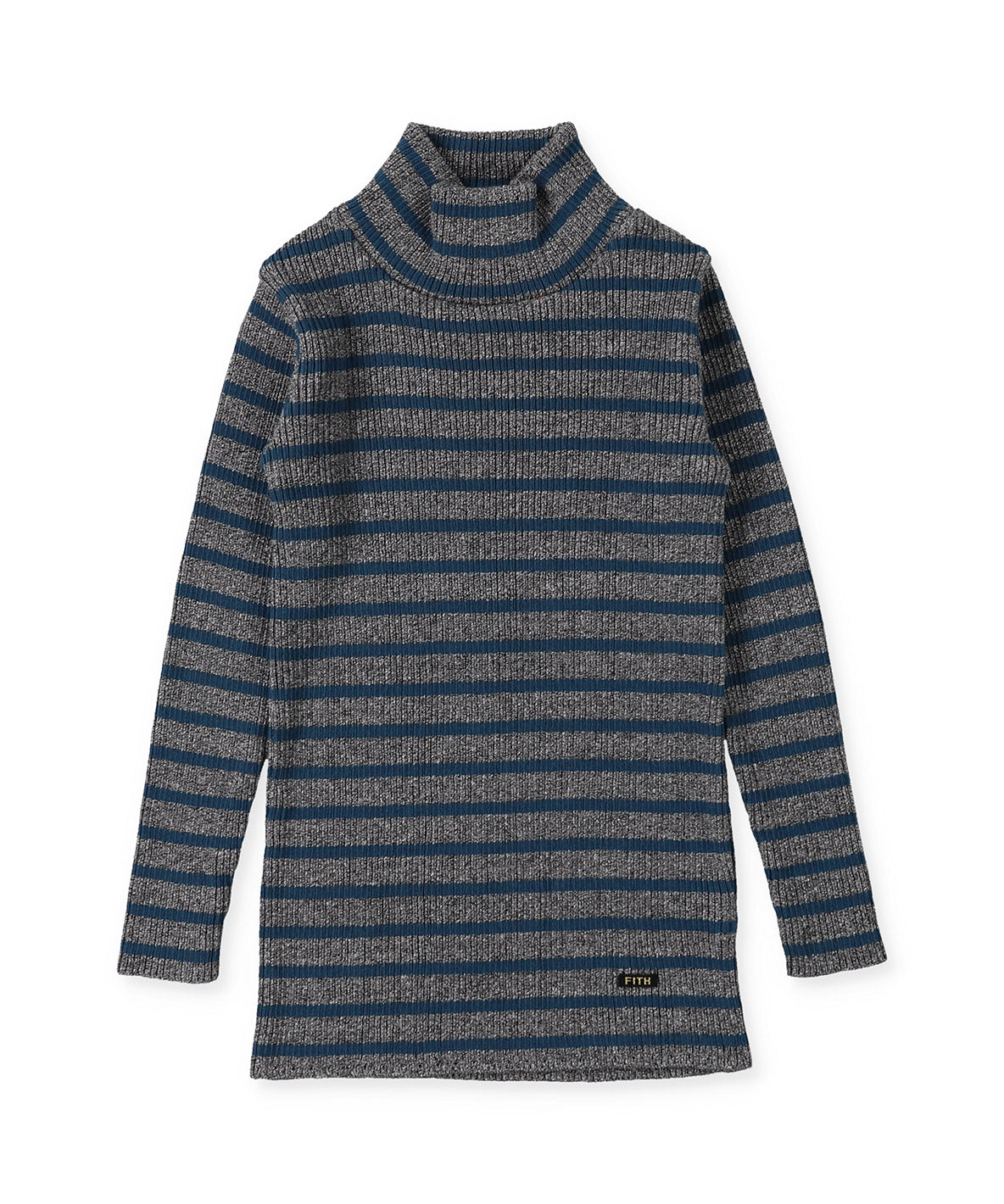 Washable Cotton Knit Turtleneck Pullover