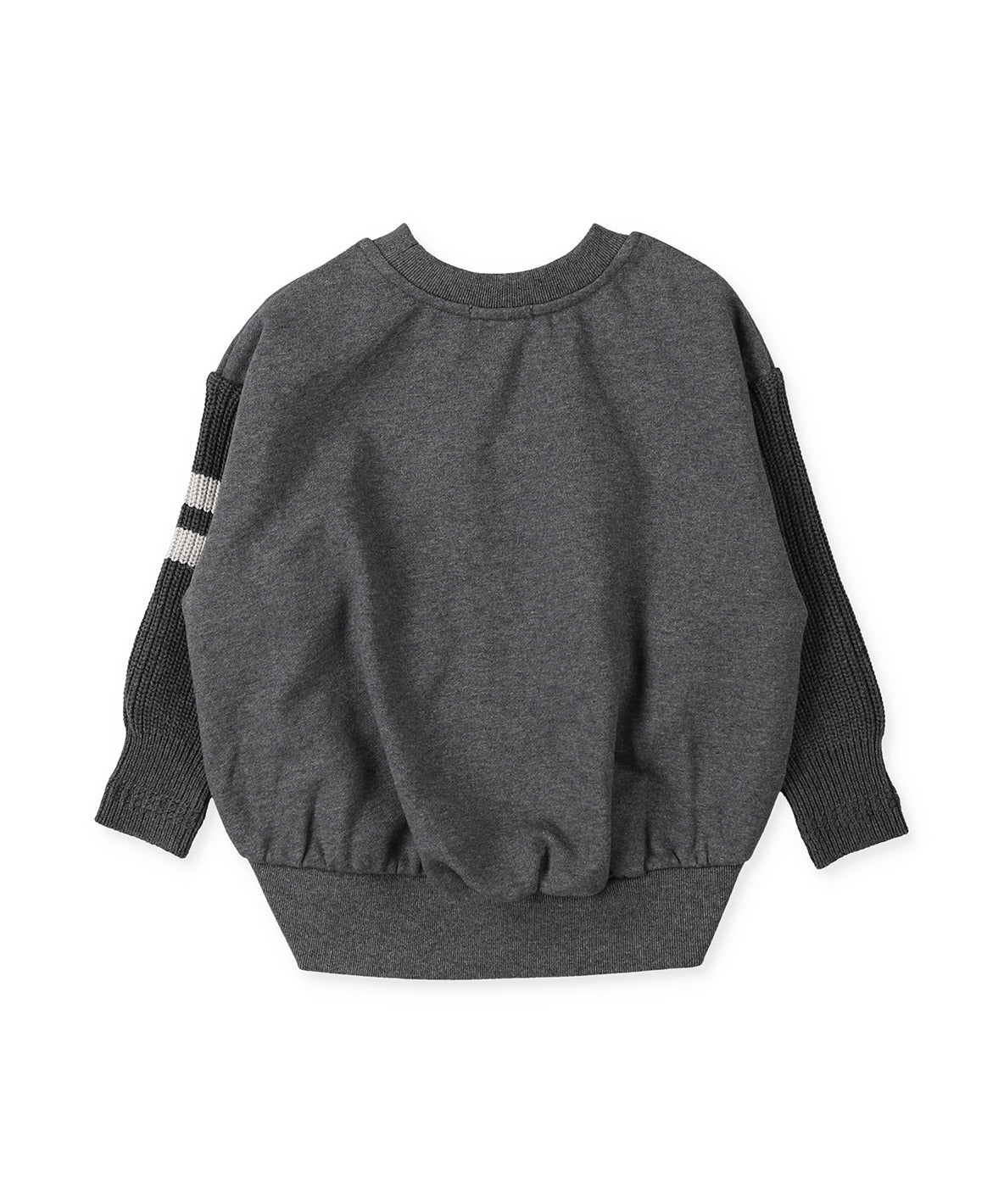 Pile and Knit Detachable Collar Sweatshirt