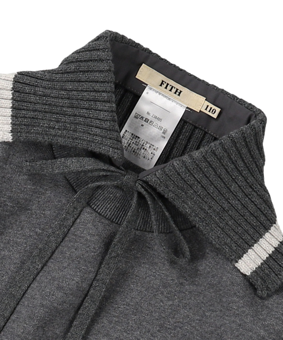 Pile and Knit Detachable Collar Sweatshirt
