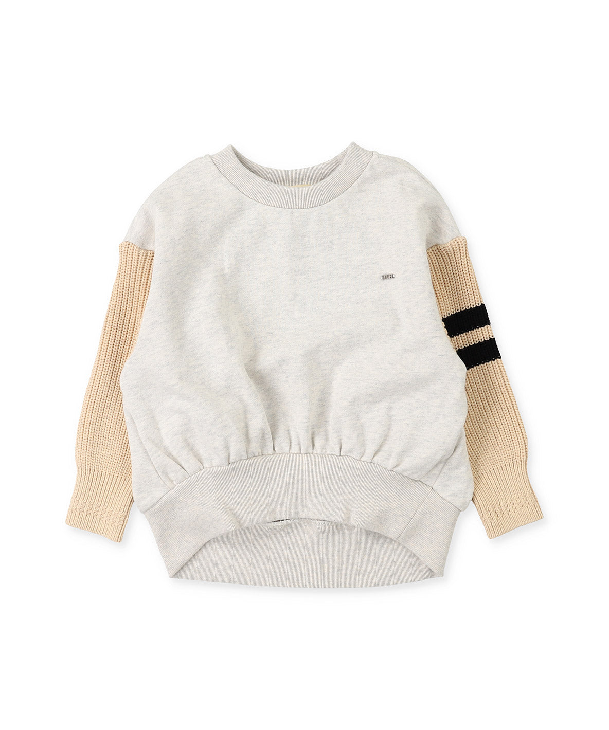 Pile and Knit Detachable Collar Sweatshirt