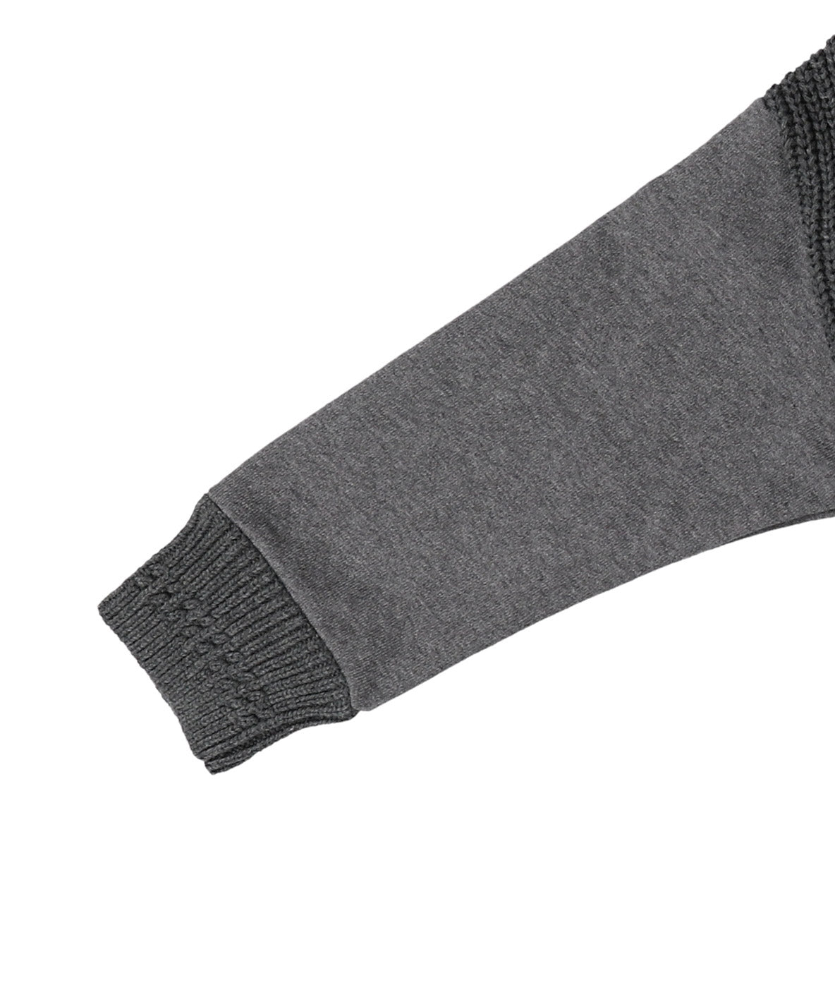 Pile and Knit Sweatshirt
