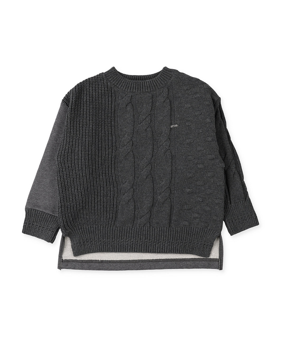 Pile and Knit Sweatshirt