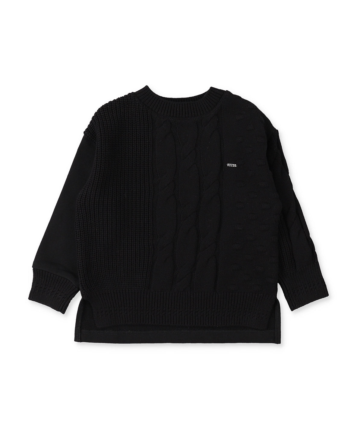 Pile and Knit Sweatshirt