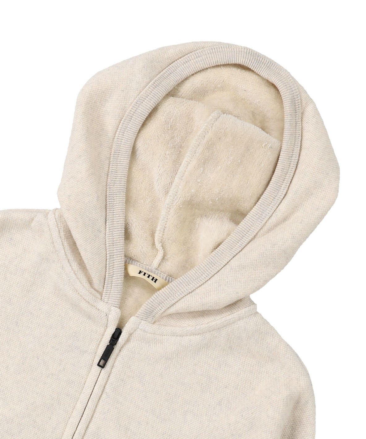 Long-cut Pile Zip-up Hoodie