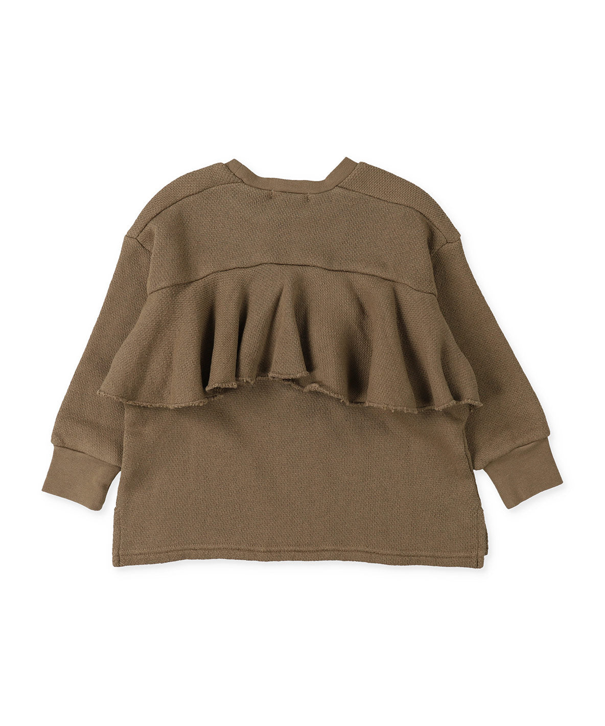 Low Gauge Fleece Frilled Sweatshirt