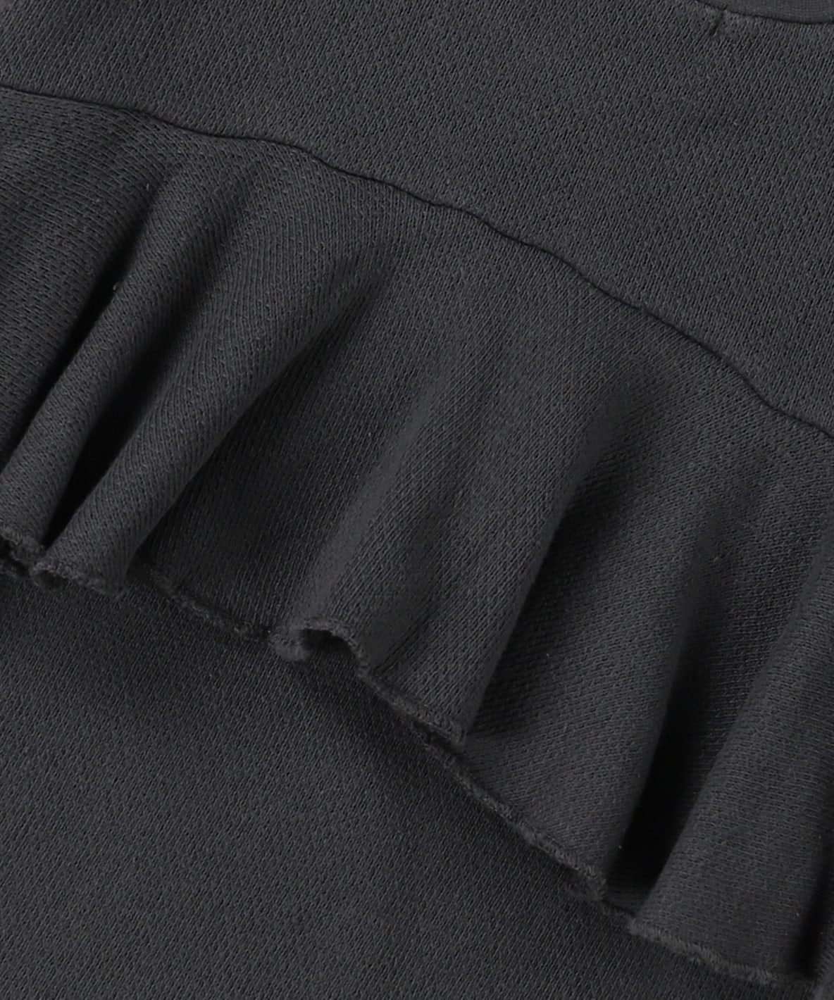 Low Gauge Fleece Frilled Sweatshirt