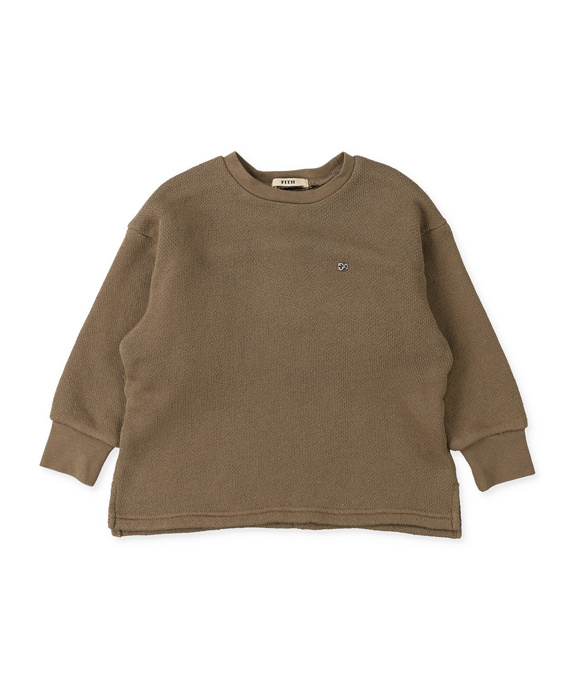Low Gauge Fleece Frilled Sweatshirt