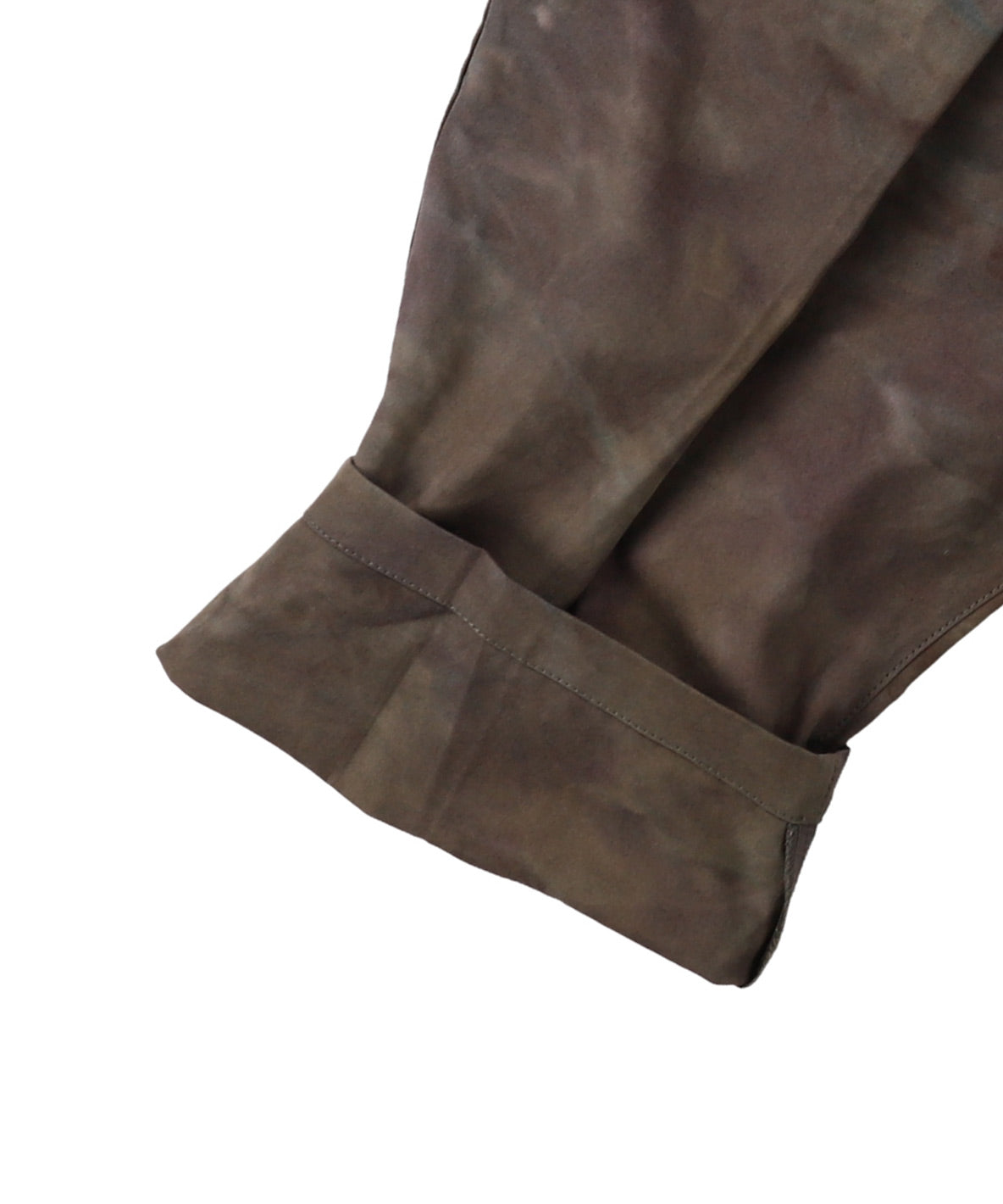 Cotton Weathercloth Tyuusen Center-tucked Pants