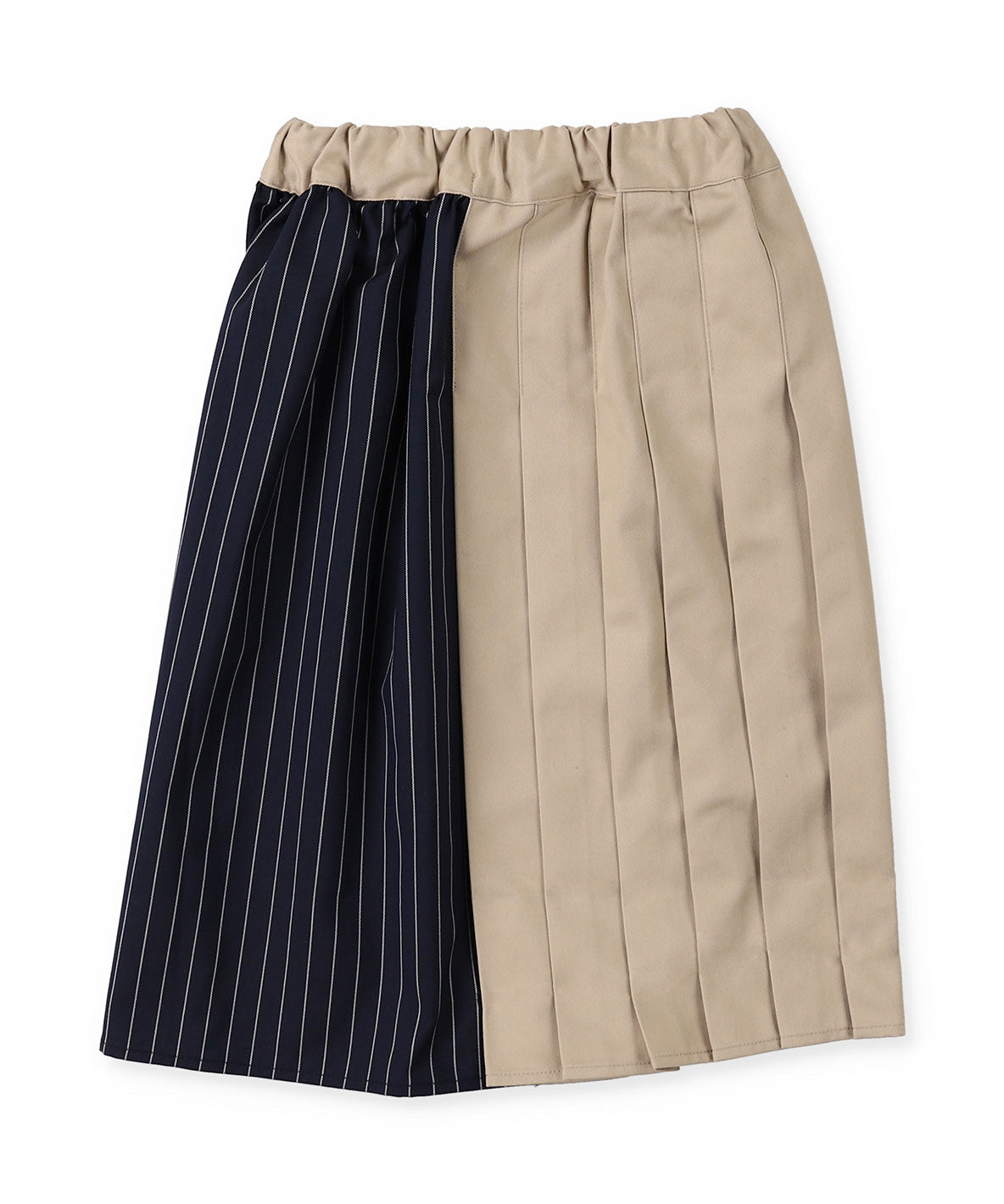 Twill and Pleated Switching Dress