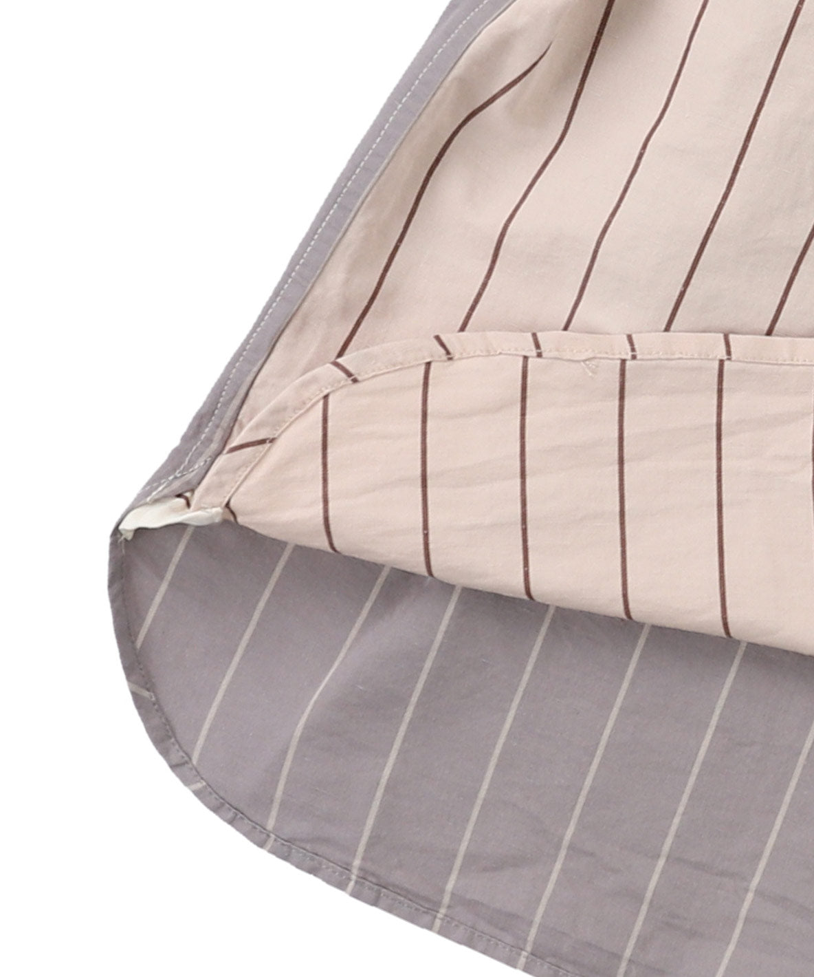 Cotton and Linen Weather Striped Shirt