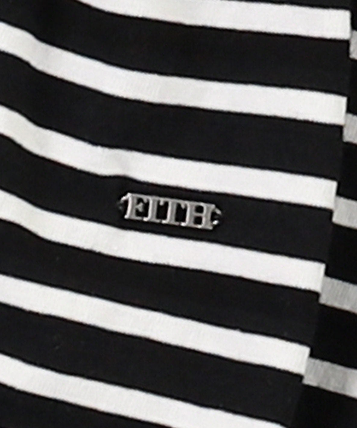 Striped and Lace Smoked L/S T-shirt