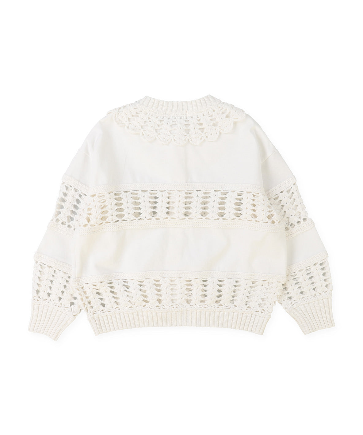 Smooth Cotton Jersey and Knitted L/S Cardigan