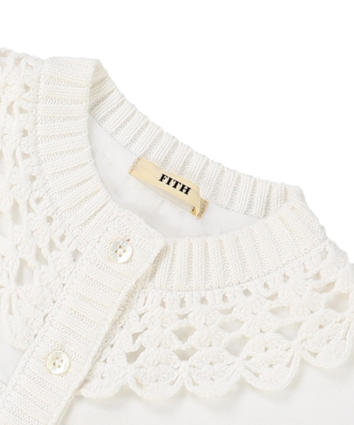 Smooth Cotton Jersey and Knitted L/S Cardigan