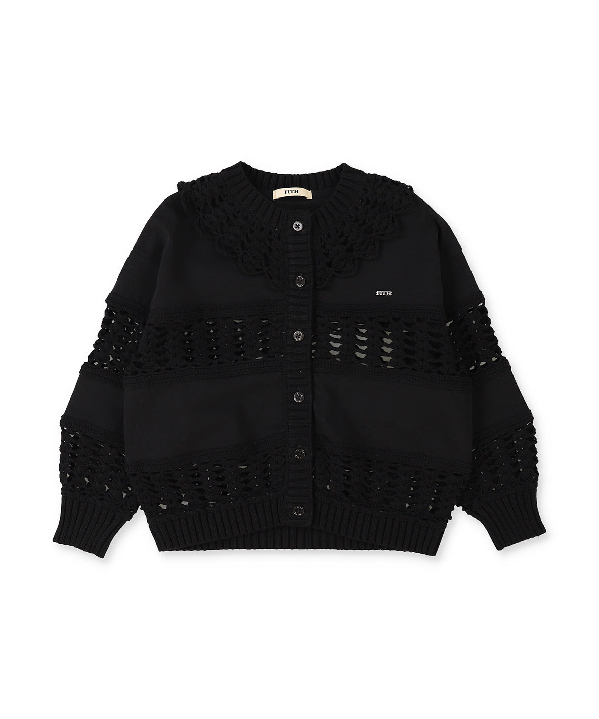 Smooth Cotton Jersey and Knitted L/S Cardigan