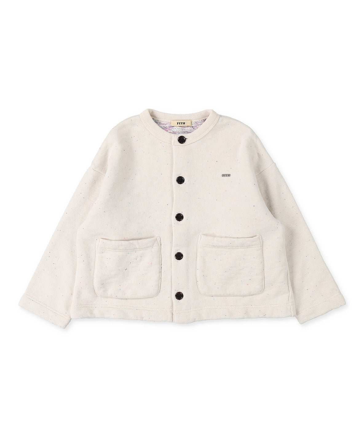 Slub and Ikat Pile Cardigan