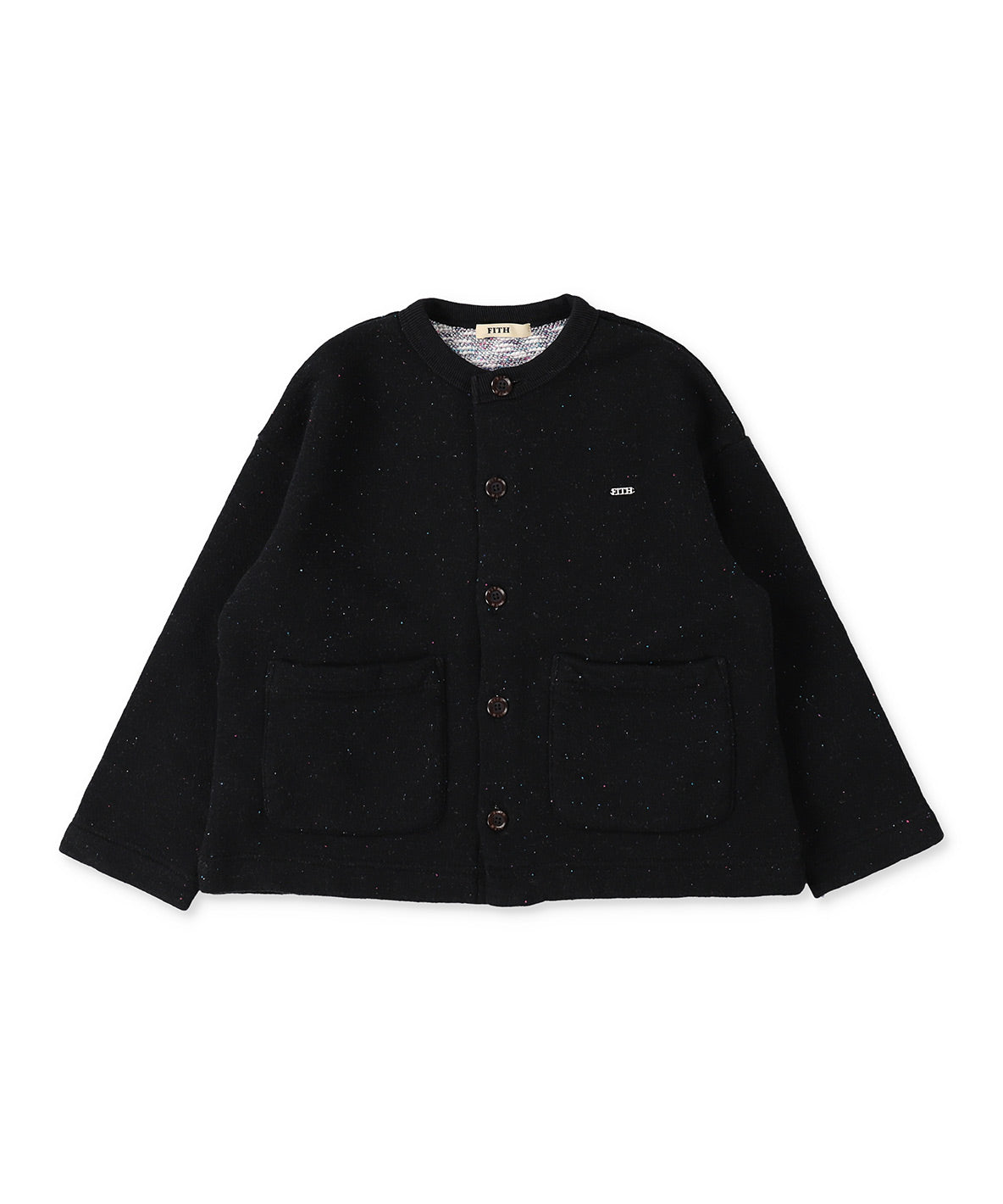 Slub and Ikat Pile Cardigan