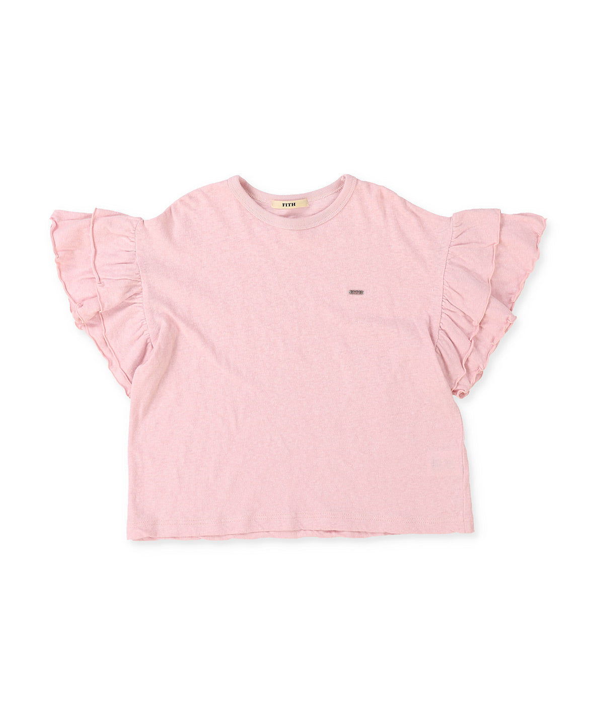 Ruffled Recycled Cotton Jersey T-shirt