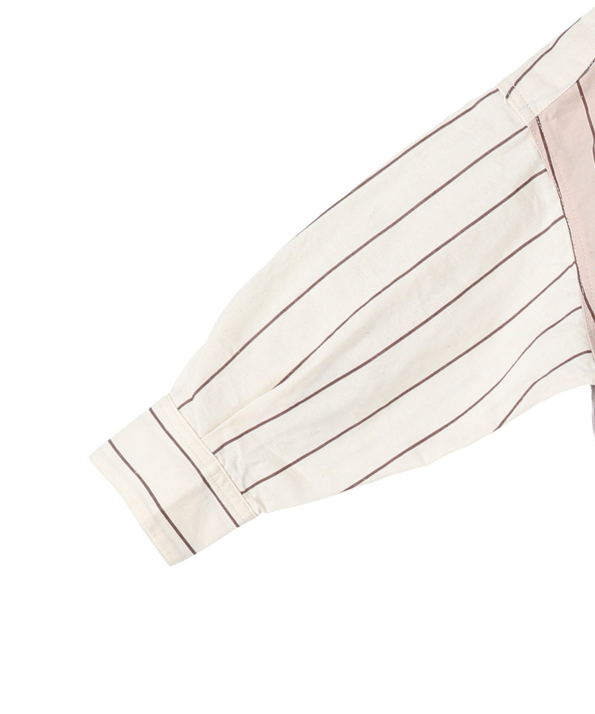 Cotton and Linen Weather Striped Shirt Dress