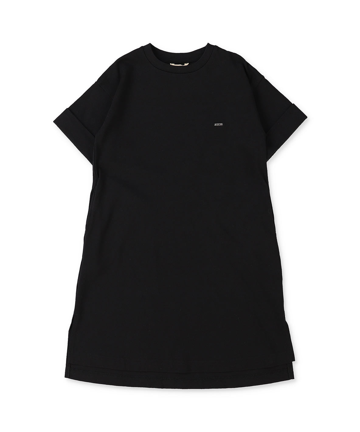 Cotton Jersey Back Logo Long Dress