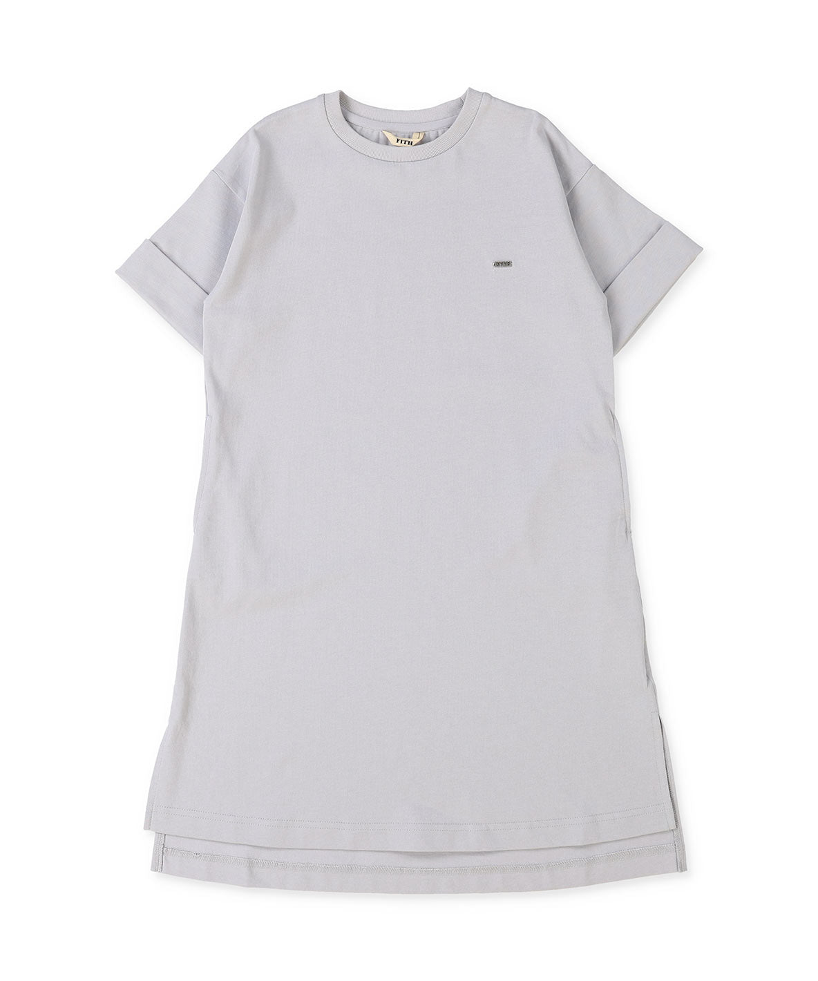 Cotton Jersey Back Logo Long Dress