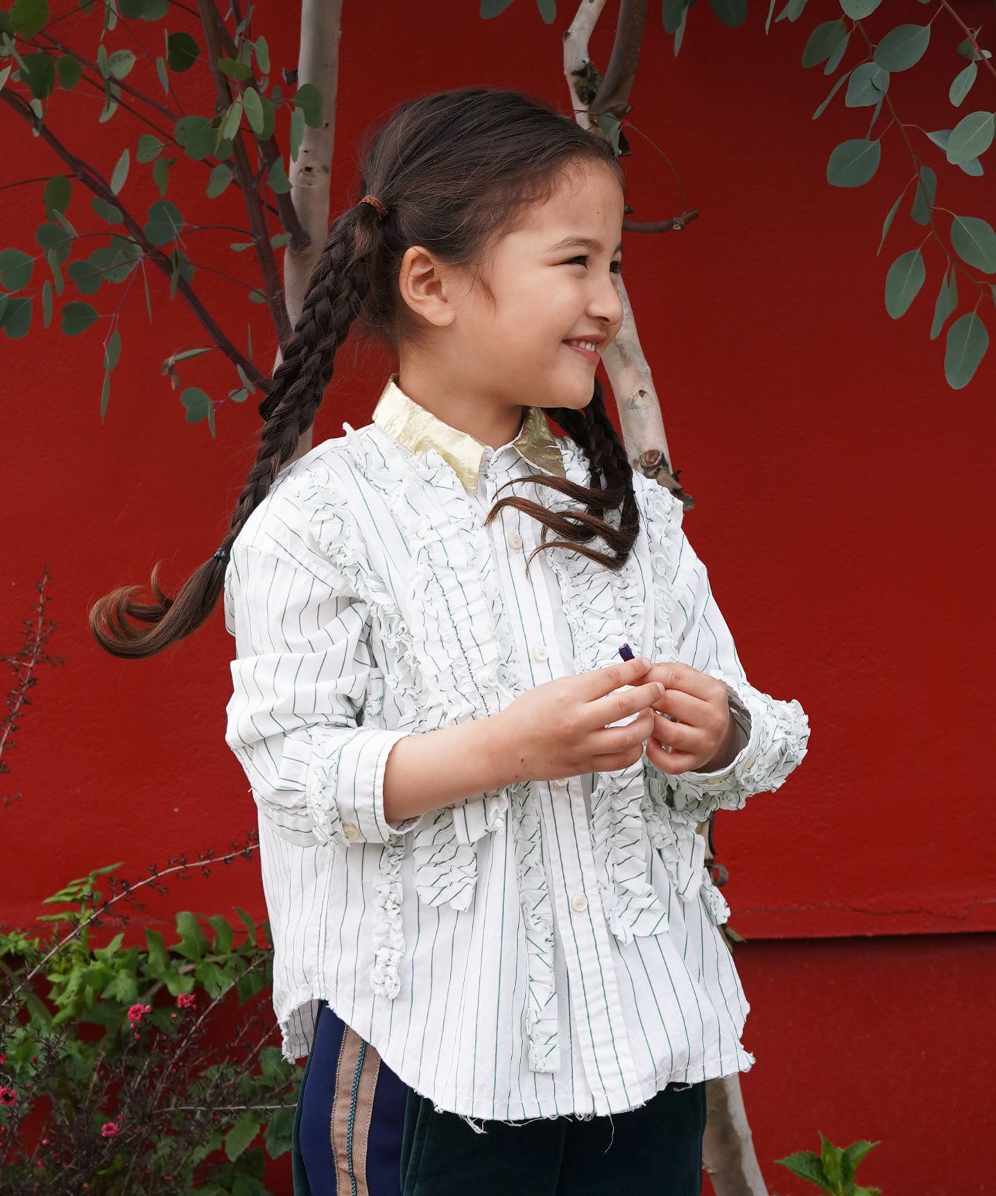 Mix Frilled Shirt