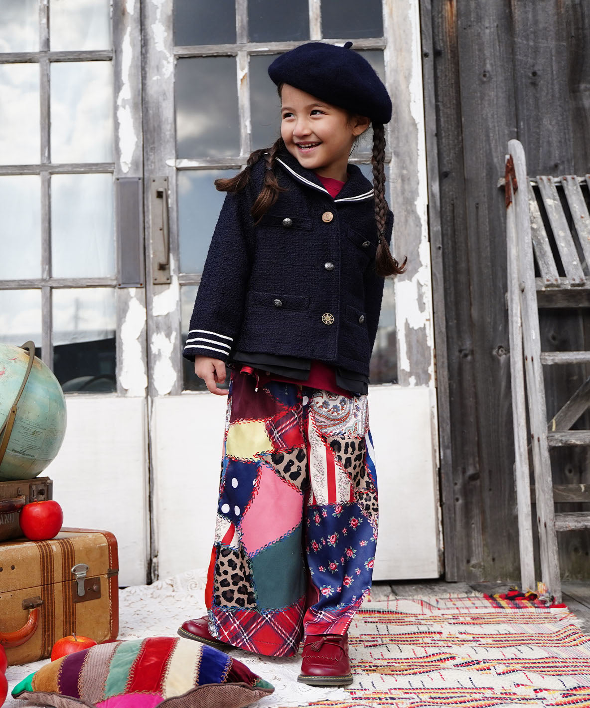 Sailor Collar Tweed Jacket