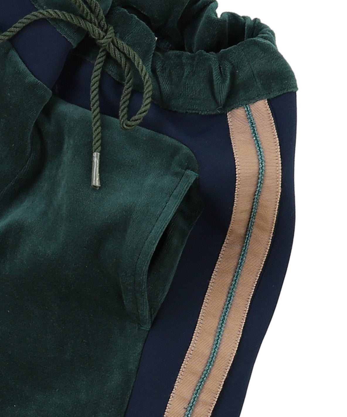 Velour Frilled Pants