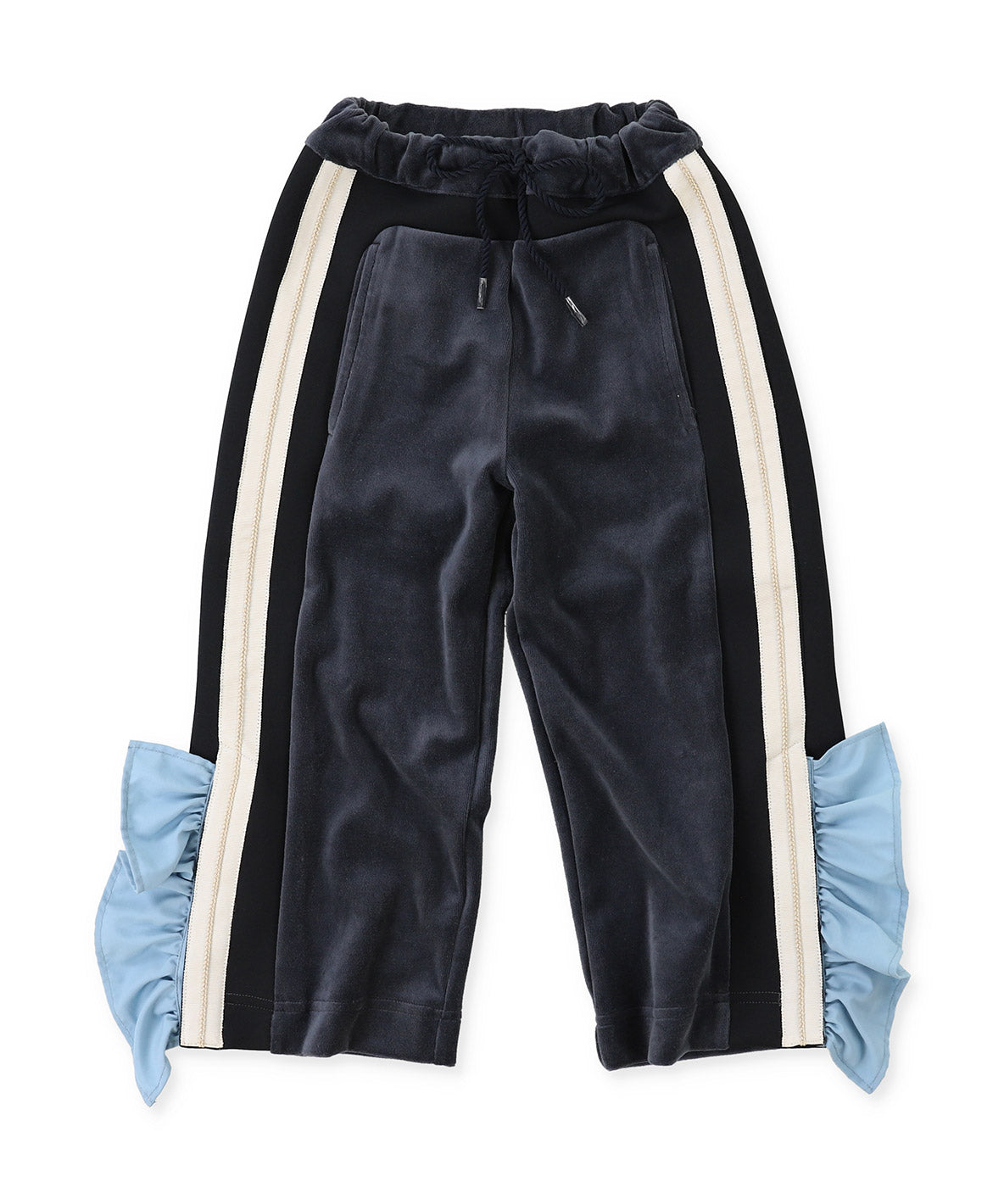 Velour Frilled Pants