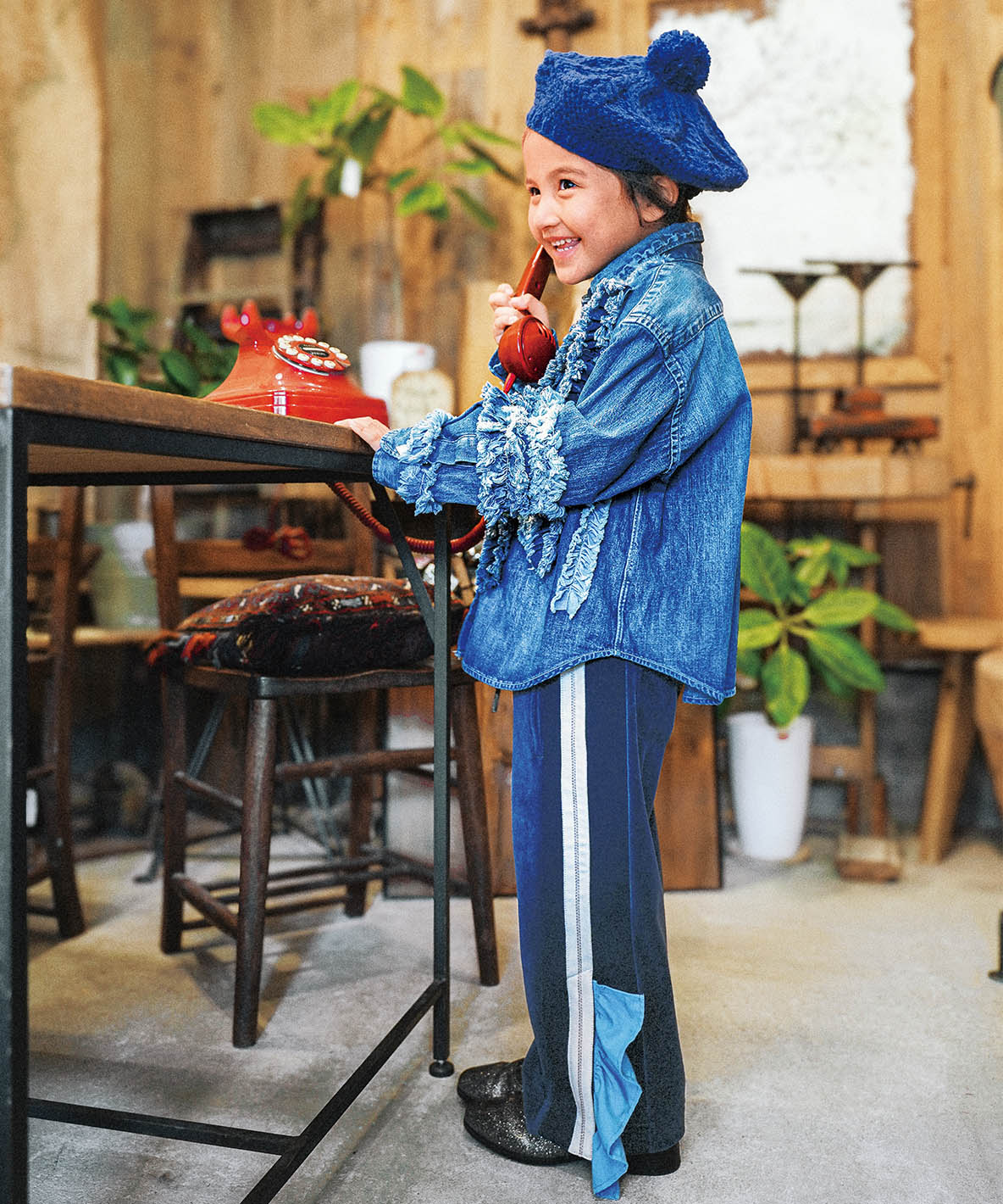 Velour Frilled Pants