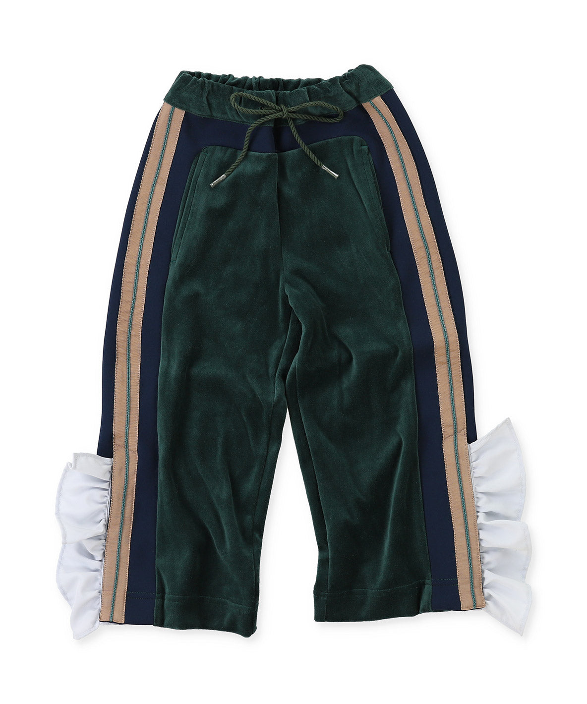 Velour Frilled Pants