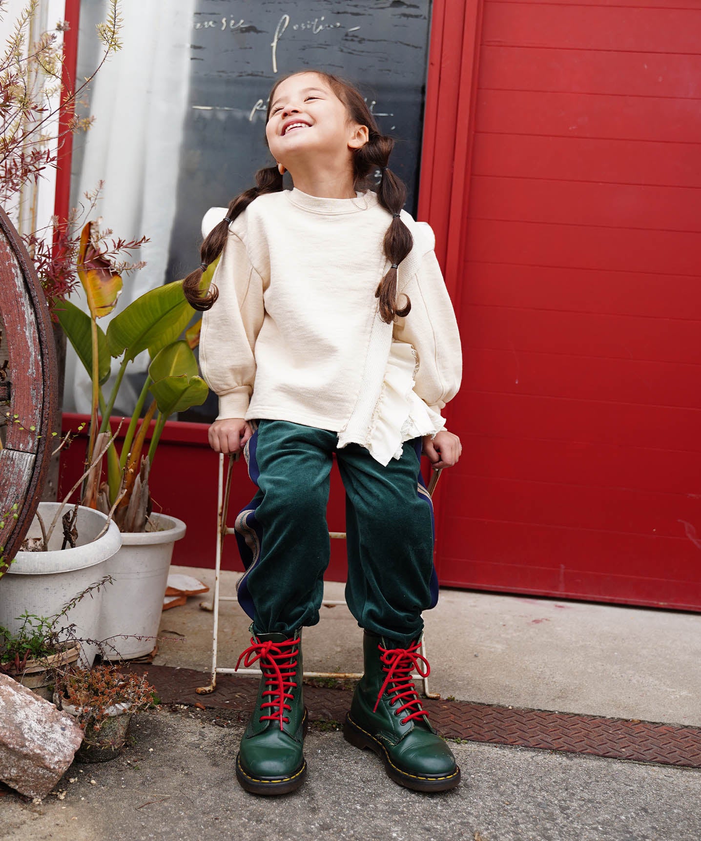 Velour Frilled Pants