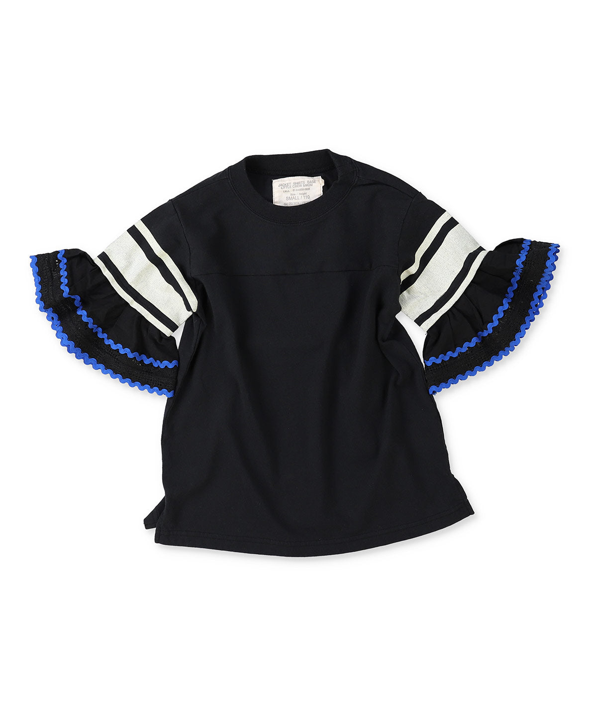 Colorful Tape Flare-sleeve Tee