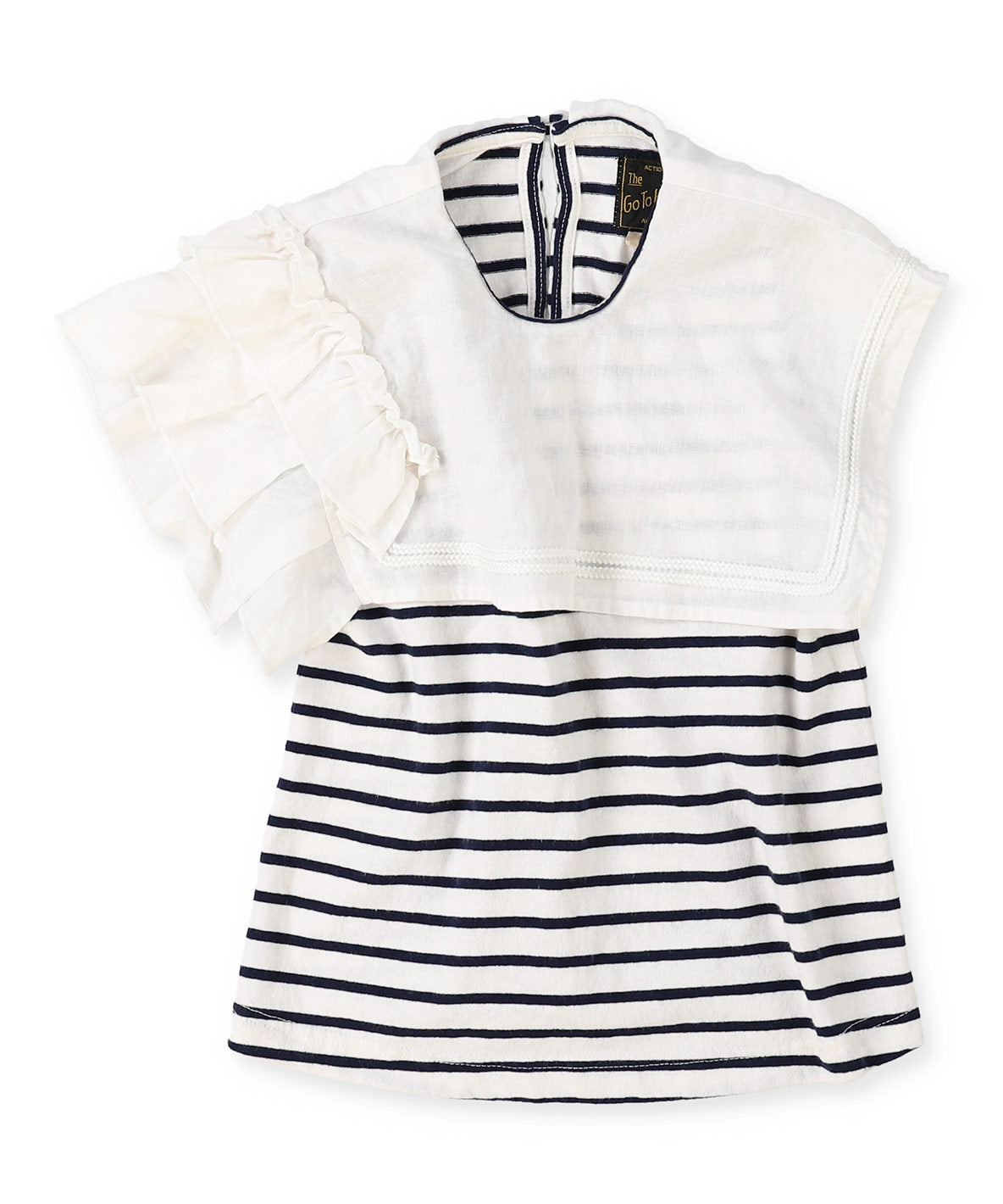 Asymmetry Sailor Collar Tee