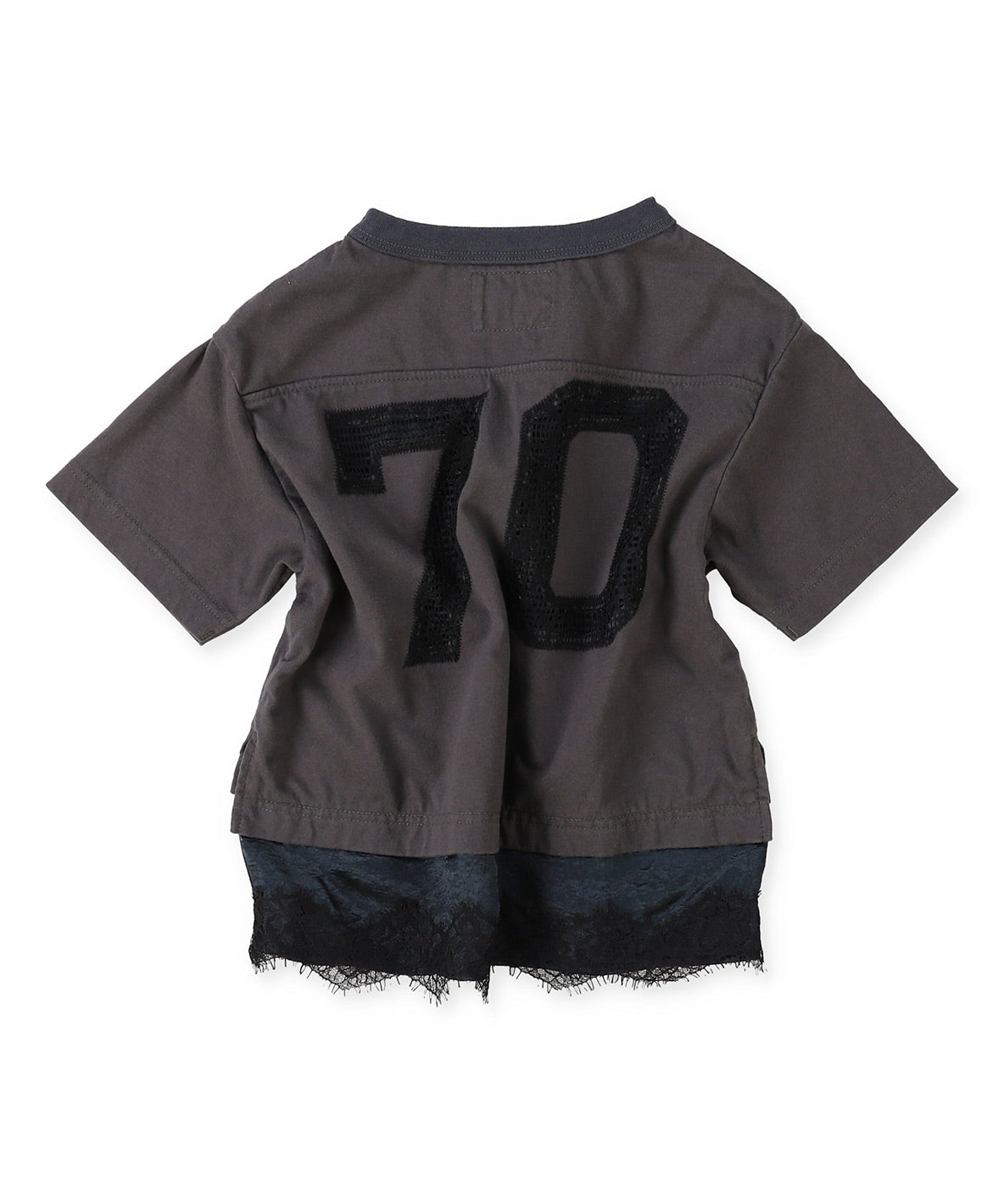Layered-like Lacy Numbering Tee