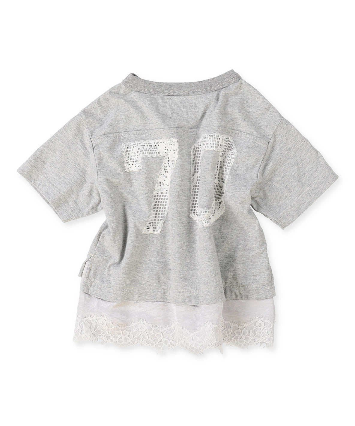 Layered-like Lacy Numbering Tee
