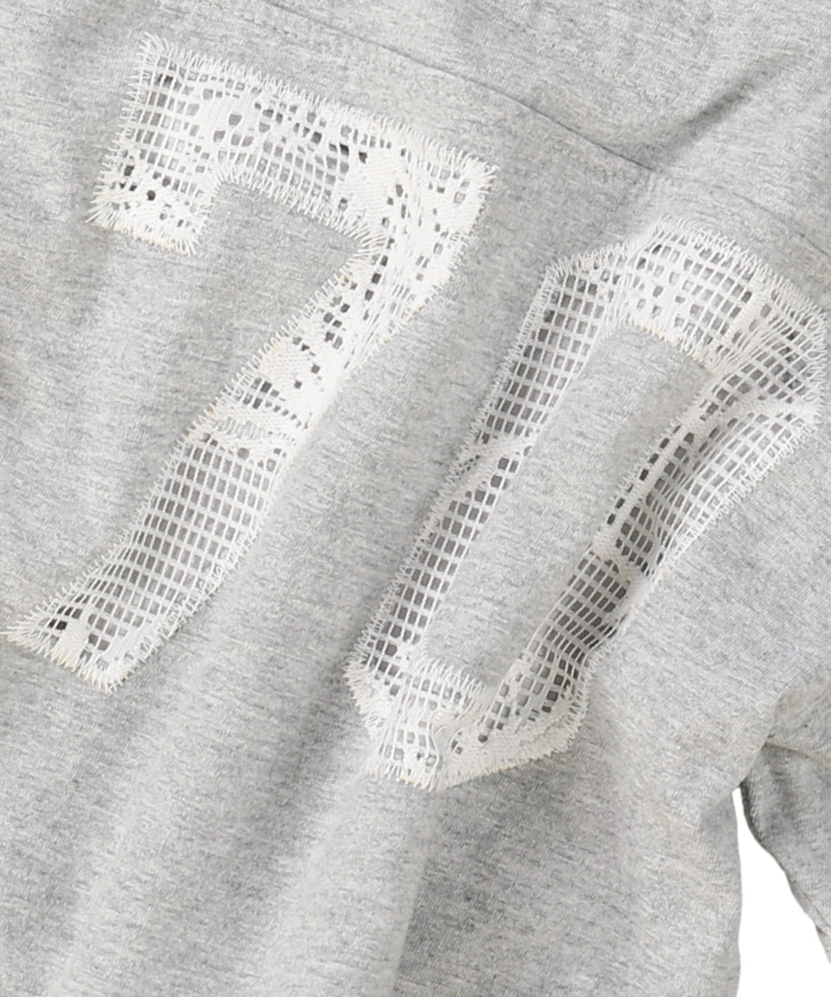 Layered-like Lacy Numbering Tee