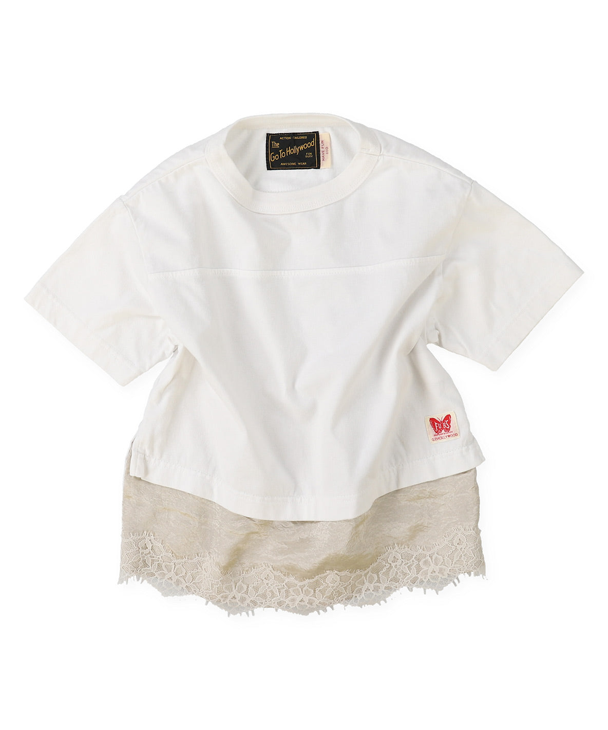 Layered-like Lacy Numbering Tee
