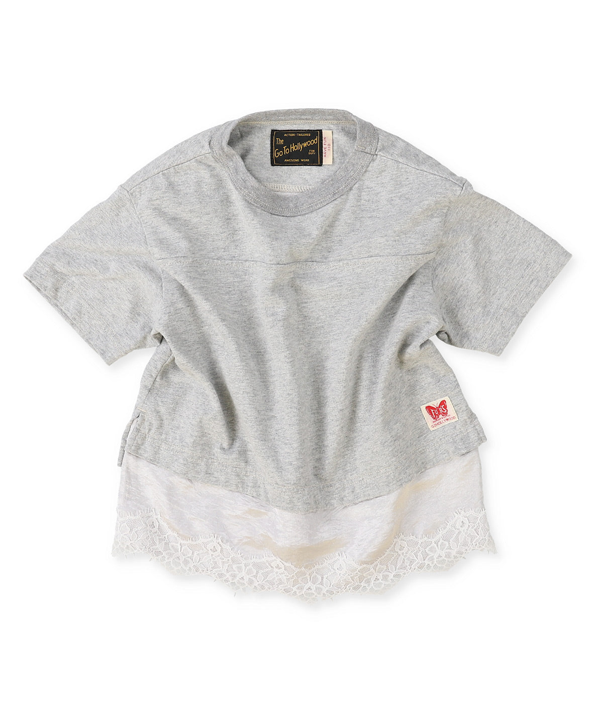 Layered-like Lacy Numbering Tee