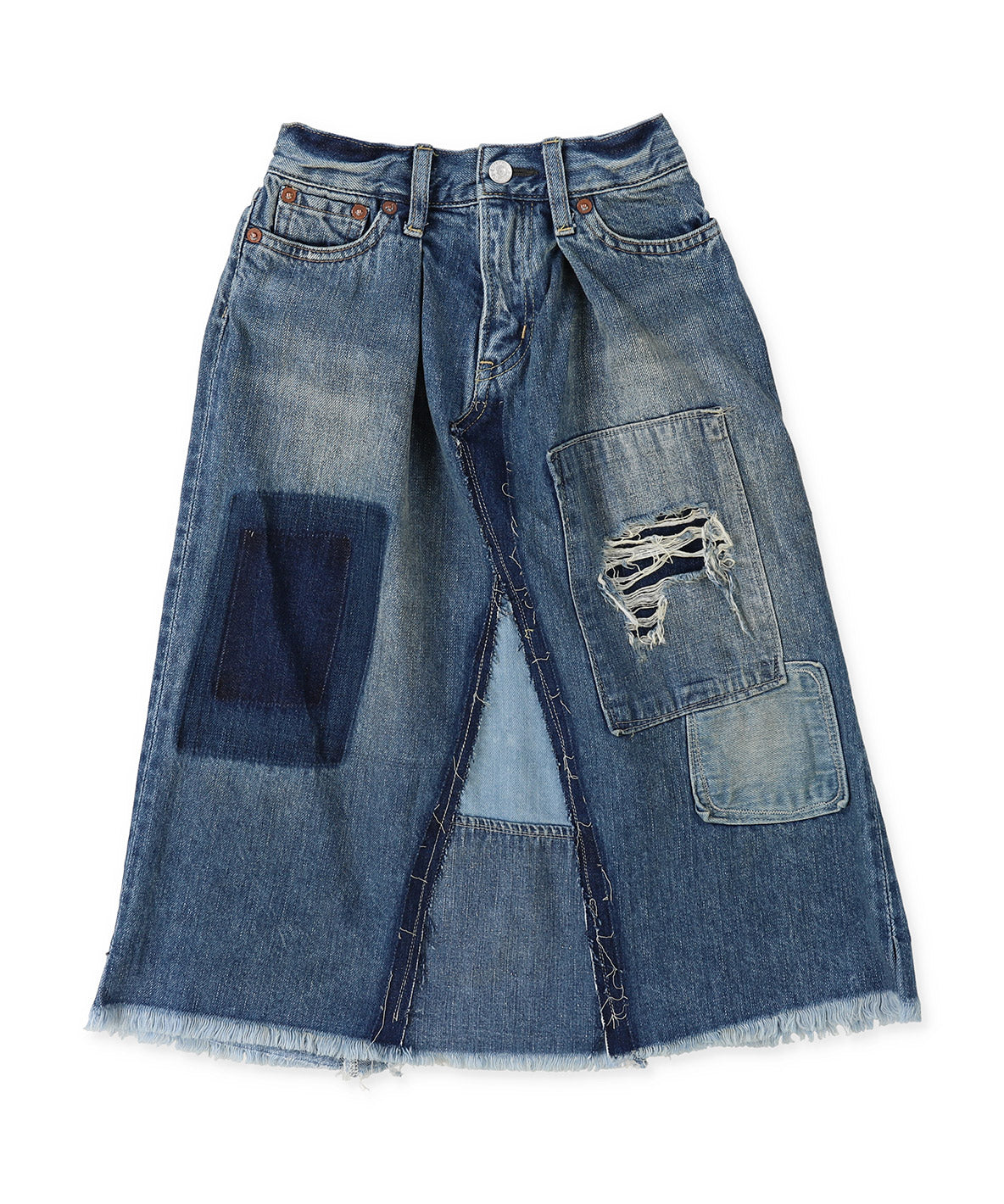 Denim Flare Skirt