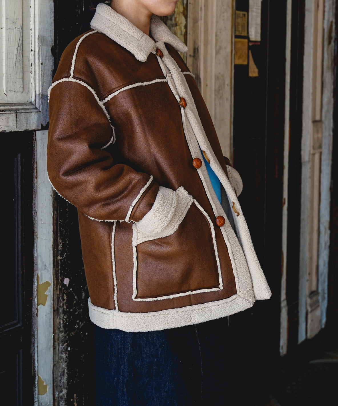 Fake Mouton Coat